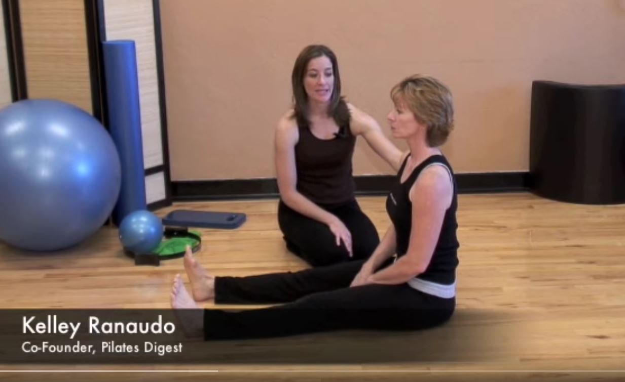 Pilates Spine Stretch Forward Exercise Video Pilates Digest