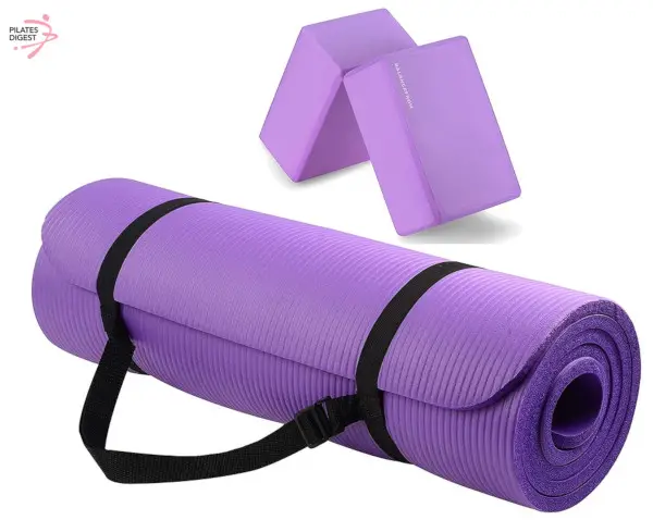 Limepeaks Fitness Padded Exercise Gymnastic Mat Gym Yoga Pilates Extra Thick 